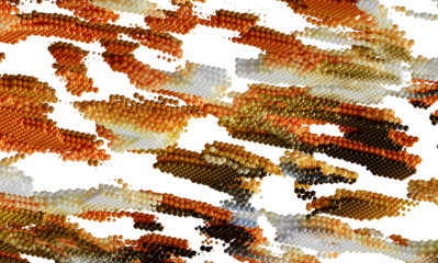 Colorful 3D sphere pattern, abstract art, stock photo.  Perfect for websites and design projects.