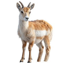 Fototapeta premium A young antelope standing gracefully against a transparent background.