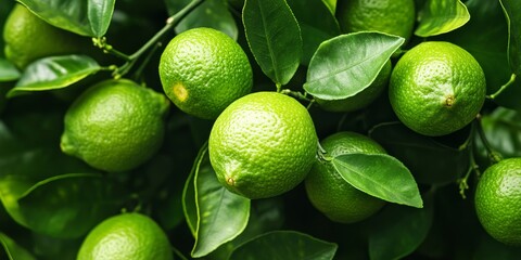 Whole ripe sweet lime fruits, also known as Citrus limetta, showcase a vibrant green color, embodying the freshness and appeal of sweet limes in a captivating visual display.