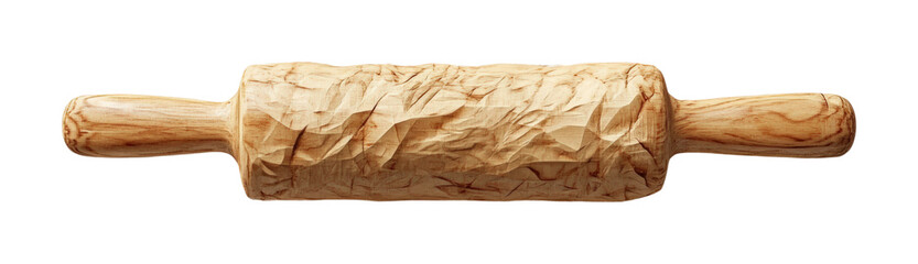 Obraz premium Baking tool rolling pin on kitchen utensil still life minimalist high fidelity isolated on transparent background png