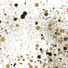 gold  Jubilation: Astonishing 3D Illustration of Joyous gold Confetti