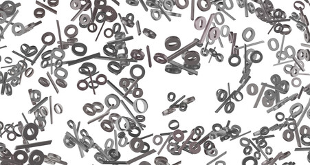 Fototapeta premium percent rain shopping digital in 3d. transparent PNG