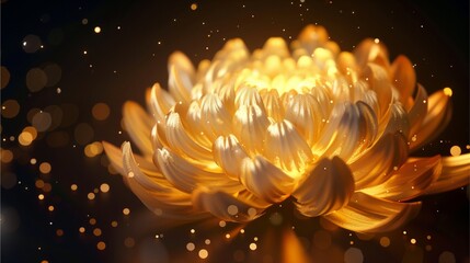 Golden Chrysanthemum Radiance 