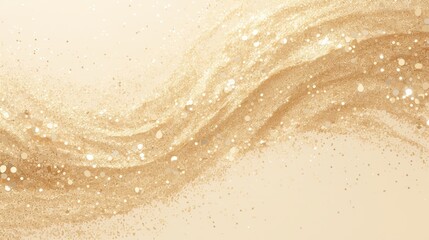 Naklejka premium Lustrous Gold Glitter, shimmering gold confetti creating a festive atmosphere, sparkling dust particles radiating light and joy, perfect for celebrations and decorations.