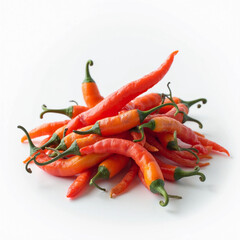 red chili pepper close-up with clear background.