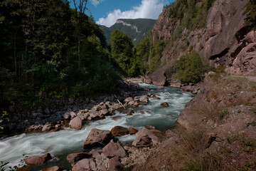 mountain river in the mountains