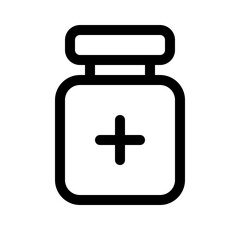blood-boosting medication icon with line style, perfect for user interface projects