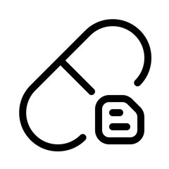 medicine status icon with line style, perfect for user interface projects