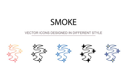 smoke icon design with white background stock illustration
