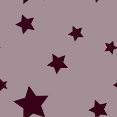dark pink seamless pattern with stars