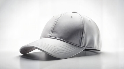 White cap on white background with soft shadows