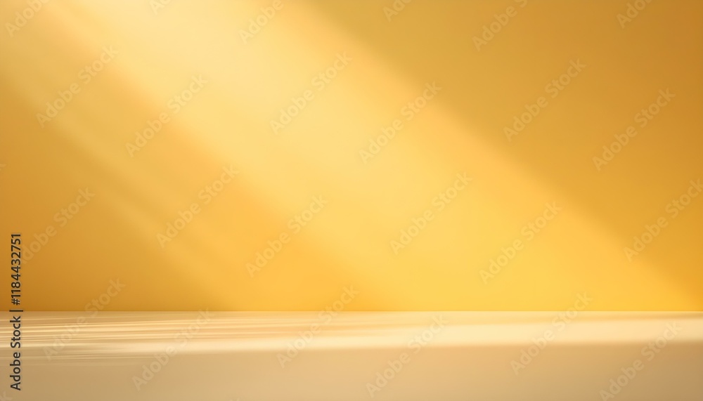 Poster Gold, yellow empty room studio gradient used for the background and display of your product. Yellow empty room studio gradient used for the background and display of your product