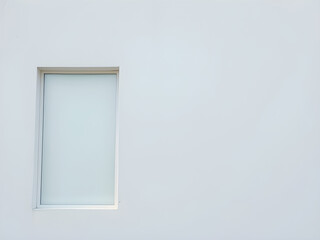 Modern Minimalist Building Exterior with White Facade and Windows