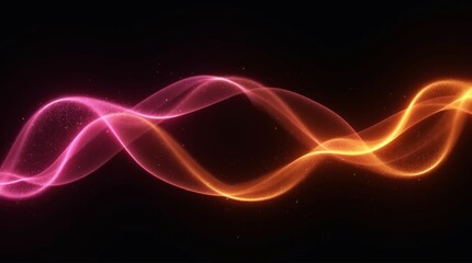 Obraz premium Elegant Waves of Color and Light