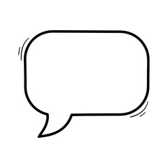 Hand drawn blank empty speech bubbles comic cartoon thinking