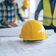 Large Scale Infrastructure Planning Scene with Construction Workers