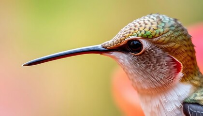 Hummingbird Portrait: Exquisite Detail in a Soft, Natural Light