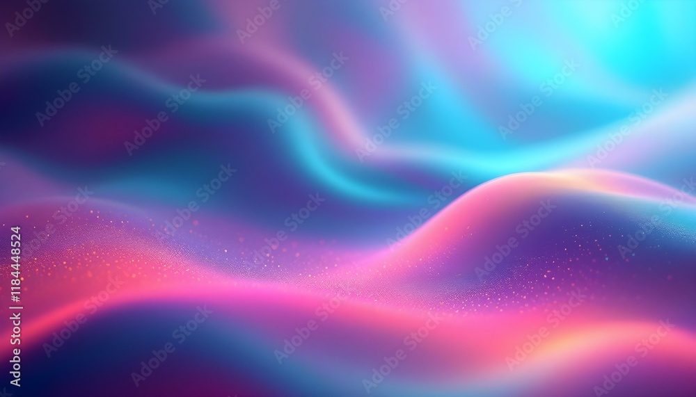 Aufkleber Orange teal green pink abstract grainy gradient background noise texture effect summer poster design. Hyber realistic retro grainy gradient background noise texture effect summer poster design