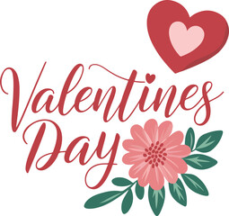 Valentine's Day typography design set, for t shirt