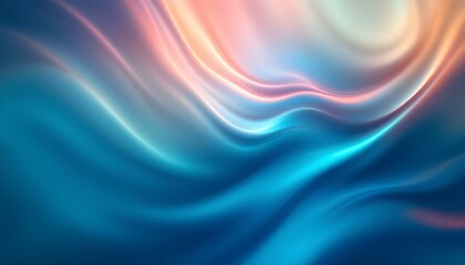 Obraz premium Smooth gradient background, deep blue to teal, underwater atmosphere, ethereal lighting. Ethereal underwater square texture with gradient spherical shape. Cool turquoise and deep teal flow together