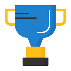Obraz premium Trophy Flat Style Icon