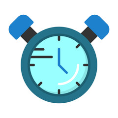 Alarm clock Flat Style Icon
