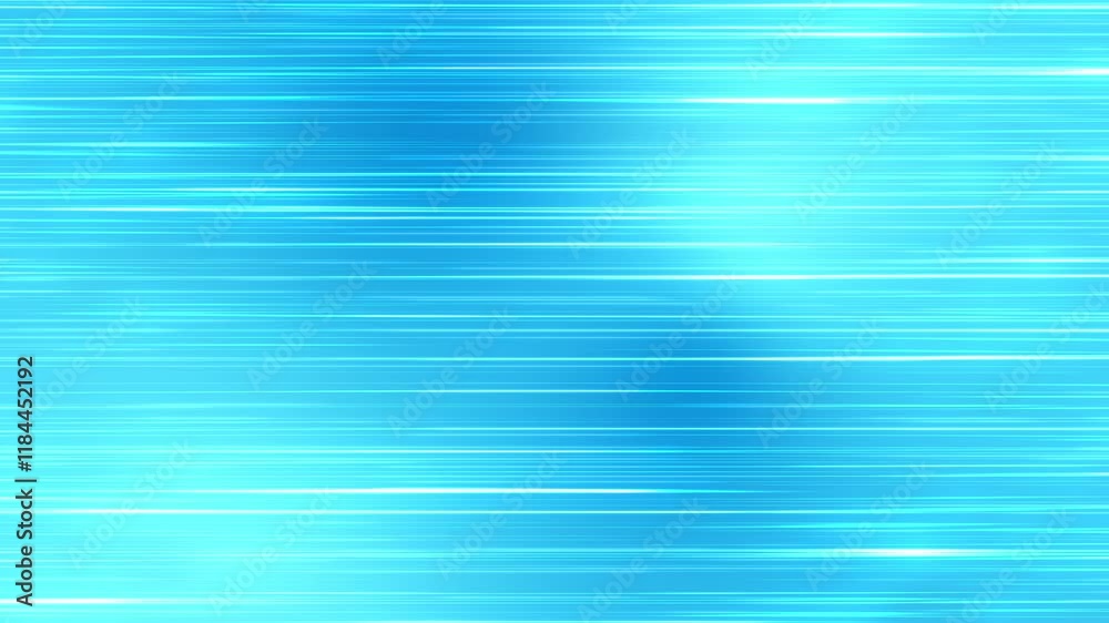 Poster shiny blue loop 4k background with flashing horizontal lines