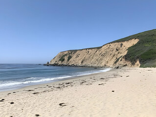 Coastal Cliffside Beach Photo