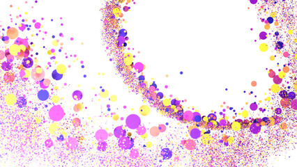 confetti png. Gold confetti falls from the sky.