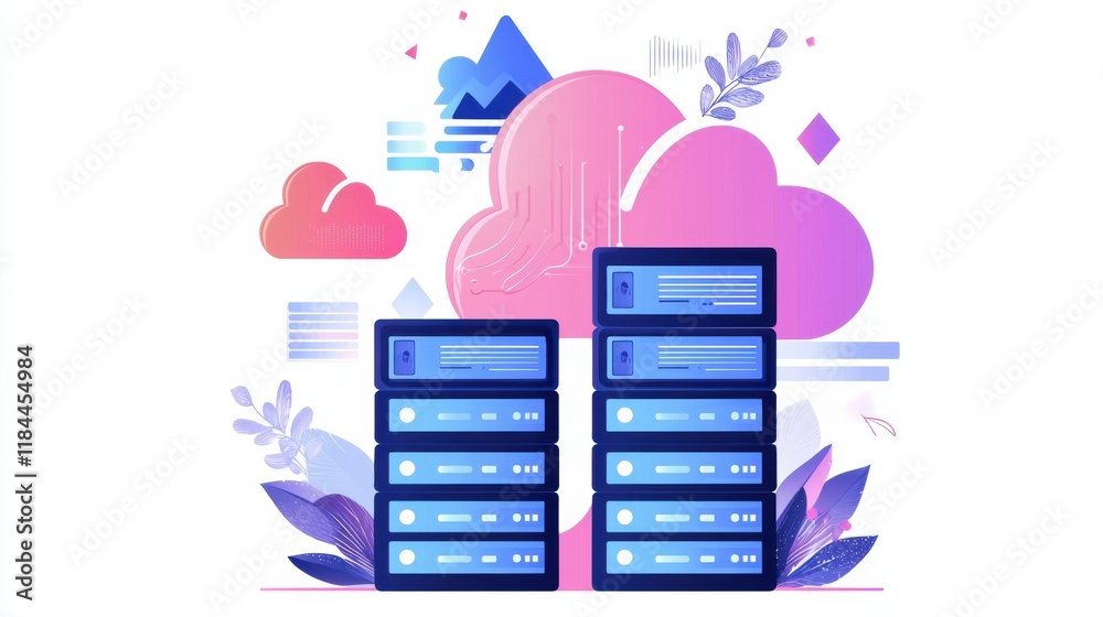 Poster cloud data infrastructure technology digital data computing and communication systems