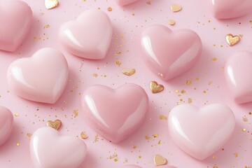The colorful candy hearts, filled with sweetness and a soft pink hue, are perfect for a Valentine&rsquo;s Day treat