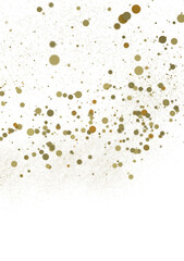 gold  Rainfall: Astonishing 3D Illustration of gold  Confetti Shower