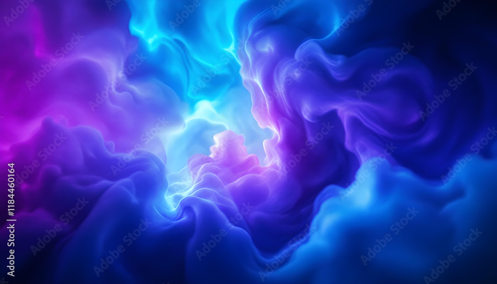 Aufkleber blue and purple abstract background, noise effect, background for design. colorful abstract liquid o