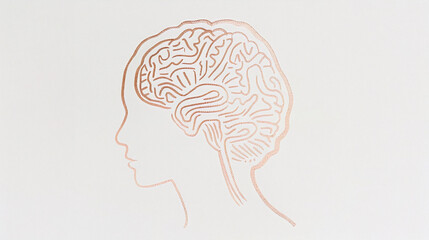 Aging human brain model with subtle cracks and fading colors, symbolizing cognitive decline and mental health. Concept of aging, neuroscience, and mental wellness.