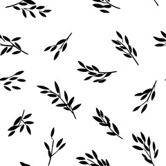 Collection of Jasmine rice icons, Jasmine rice vectorized seamless pattern
