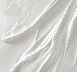Obraz premium Brushed pearl white texture. Soft, glossy white surface with subtle streaks.