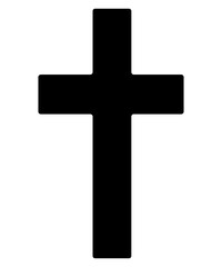 Cross clip art design on plain white transparent isolated background for card, shirt, hoodie, sweatshirt, apparel, card, tag, mug, icon, poster or badge