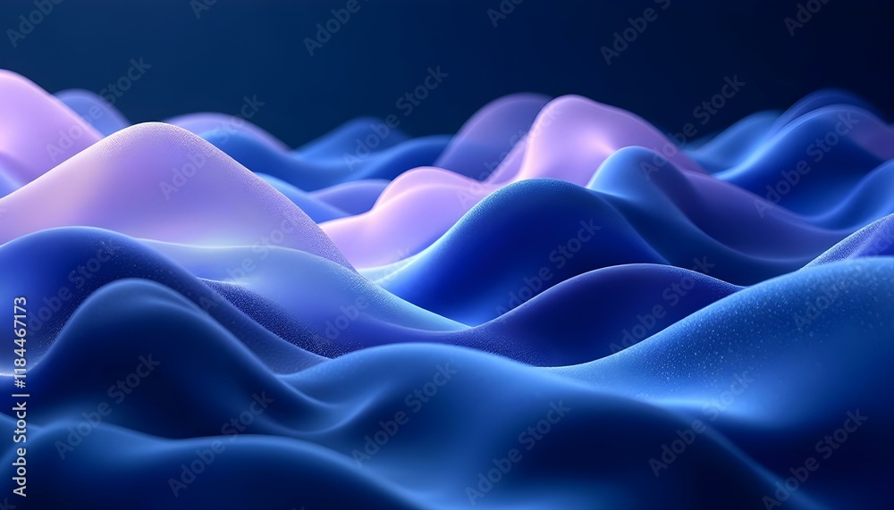 Poster digital waveforms in blue and purple, abstract background. abstract digital background with flowing 