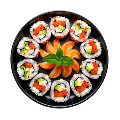 Sushi on transparent background