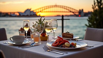 dinner at the restaurant