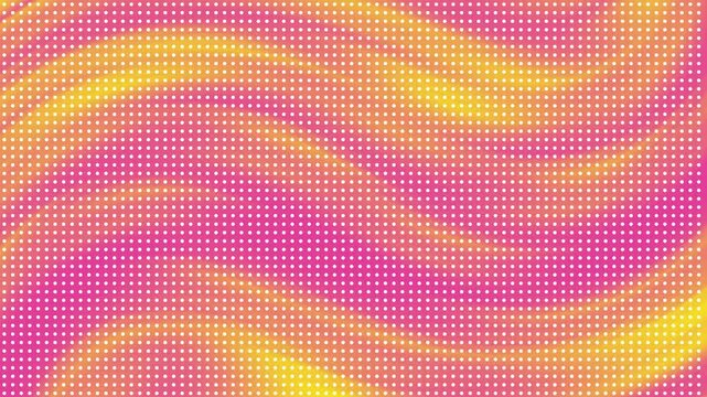 dynamic pink orange background, flickering blink dot, fot technology, and presentation, HD 4K seamless loop animation