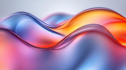 Obraz premium Abstract colorful waves, flowing liquid, vibrant gradients.