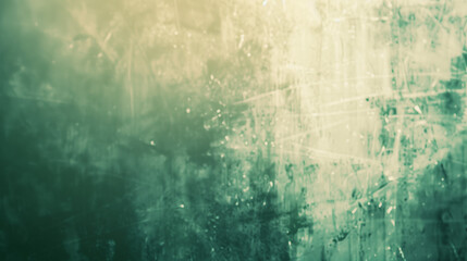 Vintage green motion blur abstract light leak overlay background with a dusty noise grain texture. Grunge style dusty overlay light leak background. Green light overlay, leak flare, light effect