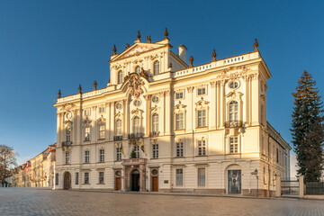 Obraz premium Prague, Czech Republic: Baroque Sternberg Palace (17th cent.), Archbishop's Palace in in Prague's castle district.