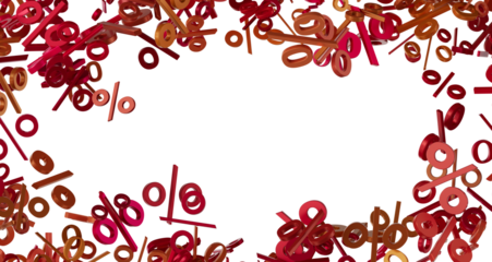 sale digital percent in transparent