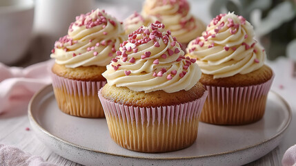 Delicious cupcake decoration cozy bakery food photography sweet delight close-up culinary art