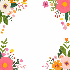 Fototapeta premium Floral Illustration Background Design
