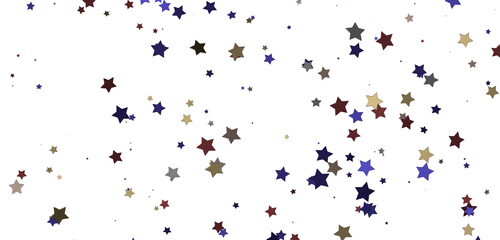 Heavenly Showers: 3D Gold Stars Rain Illustration Transcends Imagination