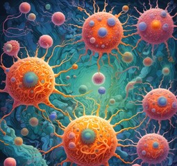 Illustration of bacteria.