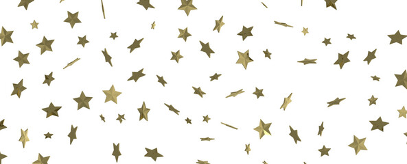 Stars - Festive christmas card. Isolated illustration white background. -